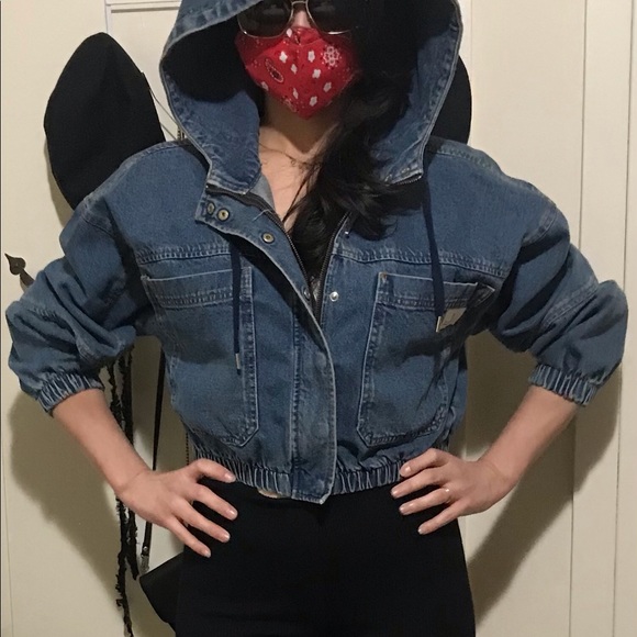 Denim Bomber Jacket - Picture 4 of 10